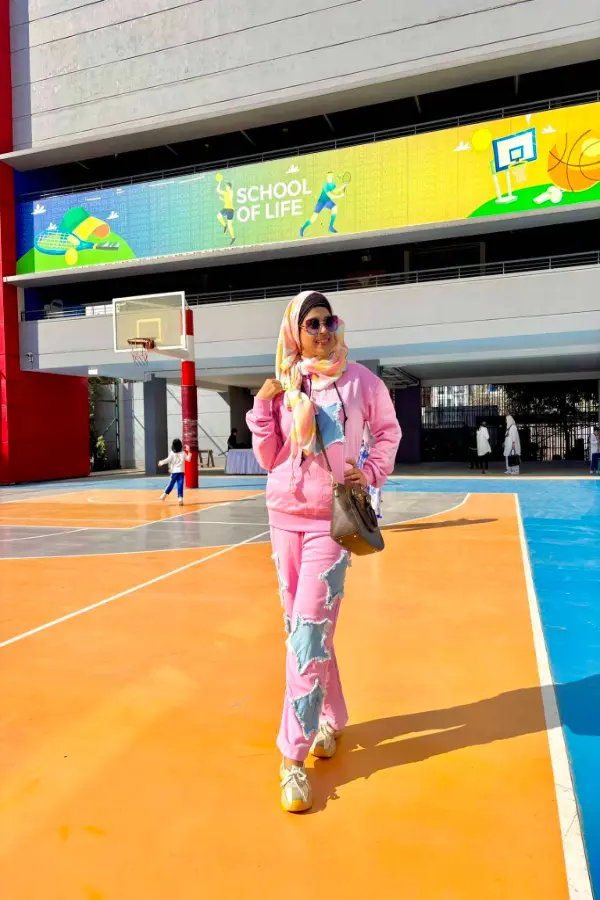 Pink Distressed Star Patch Hoodie & Wide-Leg Pants Co-ord Set